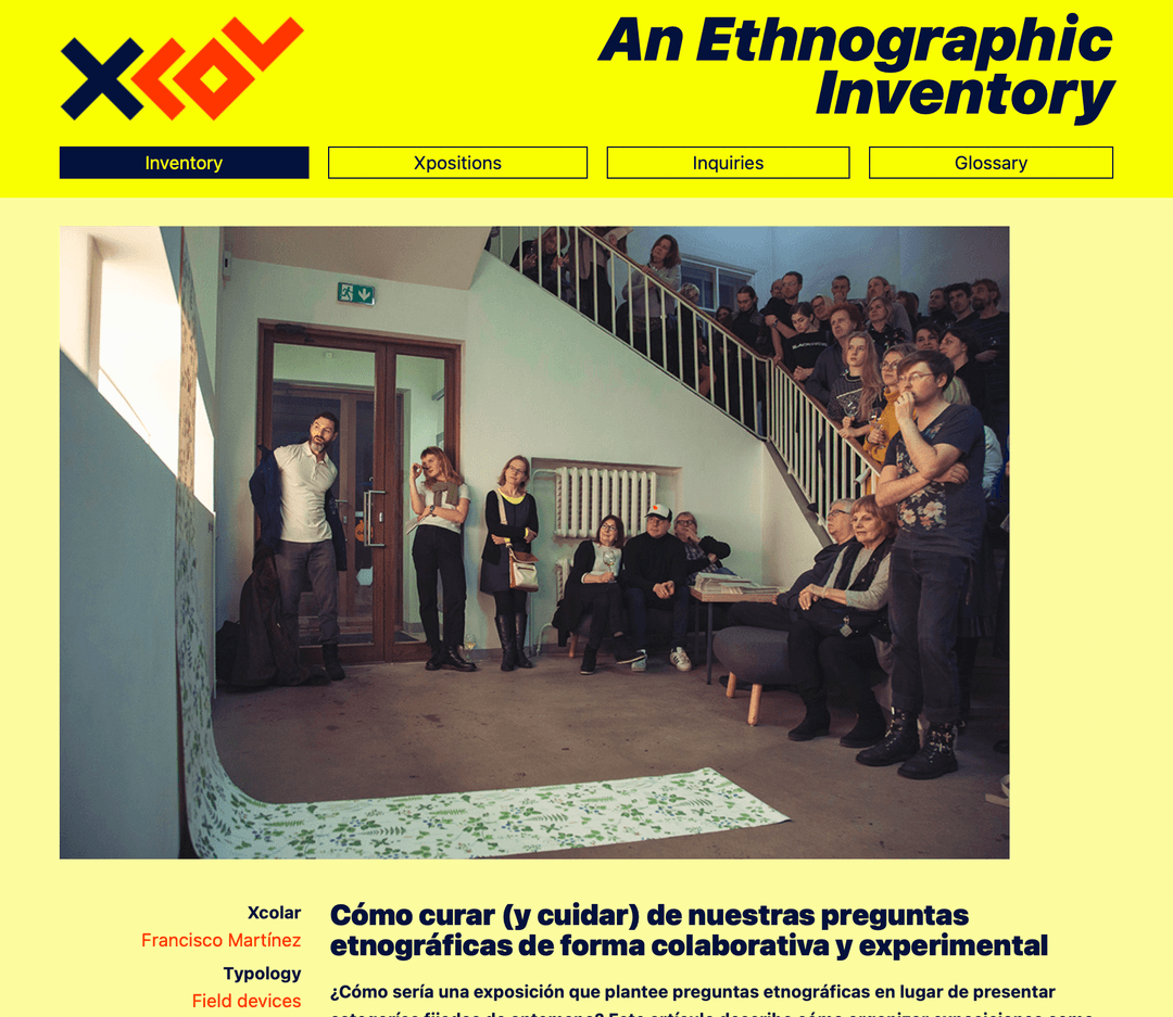 Cómo curar nuestras preguntas etnográficas de forma colaborativa y experimental