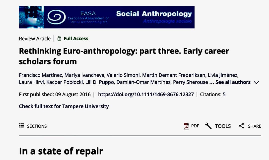 Rethinking Euro-Anthropology