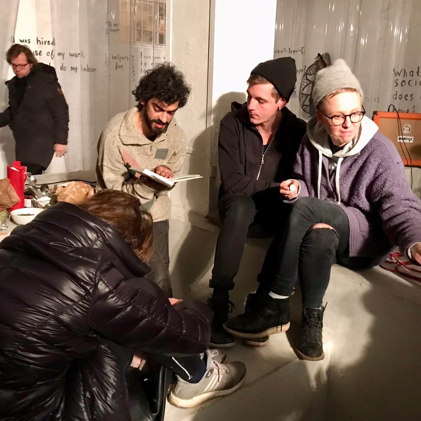 "Help to the Stoker of the Central Heating Boiler", with Kirill Tulin. Contemporary Art Museum of Estonia, 2017